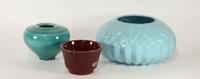 A Group of Eight Haeger Pottery Table Articles Diameter of largest 12 1/2 inches.