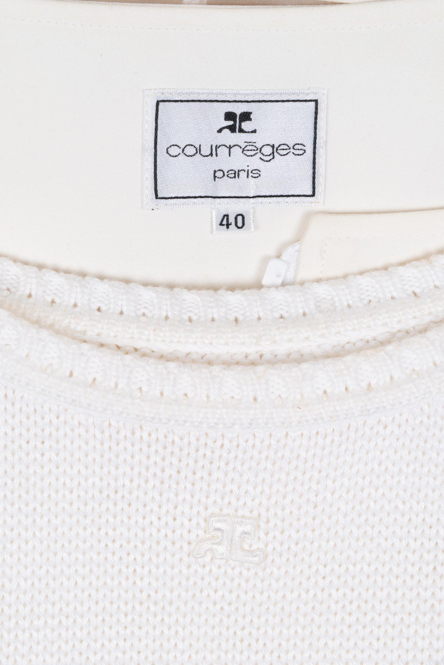 Two Courrèges Knit Dresses, 1980-2000s
