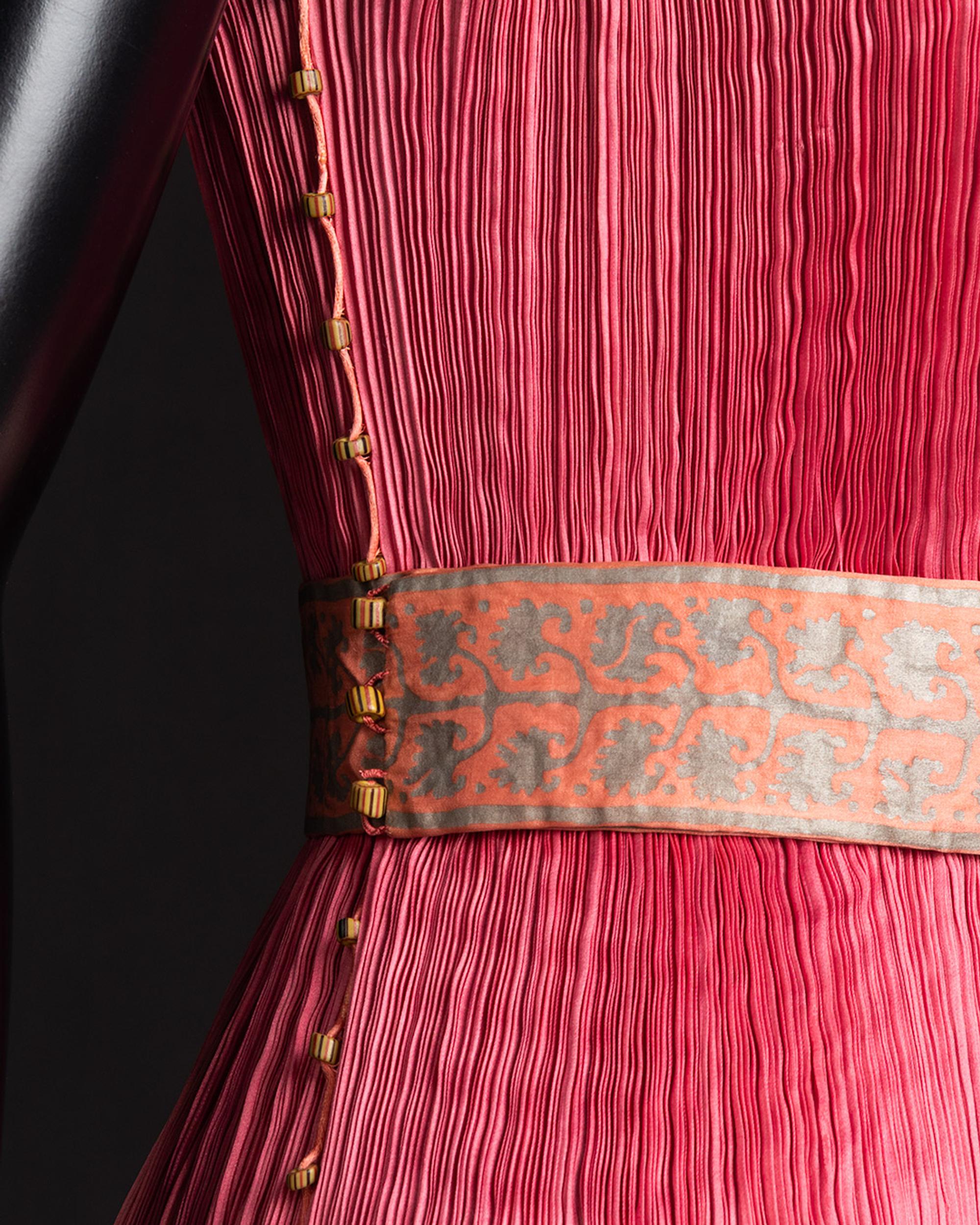 Mariano Fortuny Delphos Dress with Belt, Early Twentieth Century