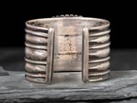 Navajo Ingot and Turquoise Cuff Bracelet, with Maltese Cross, Collected by Hoffman Birney (1891-1958)