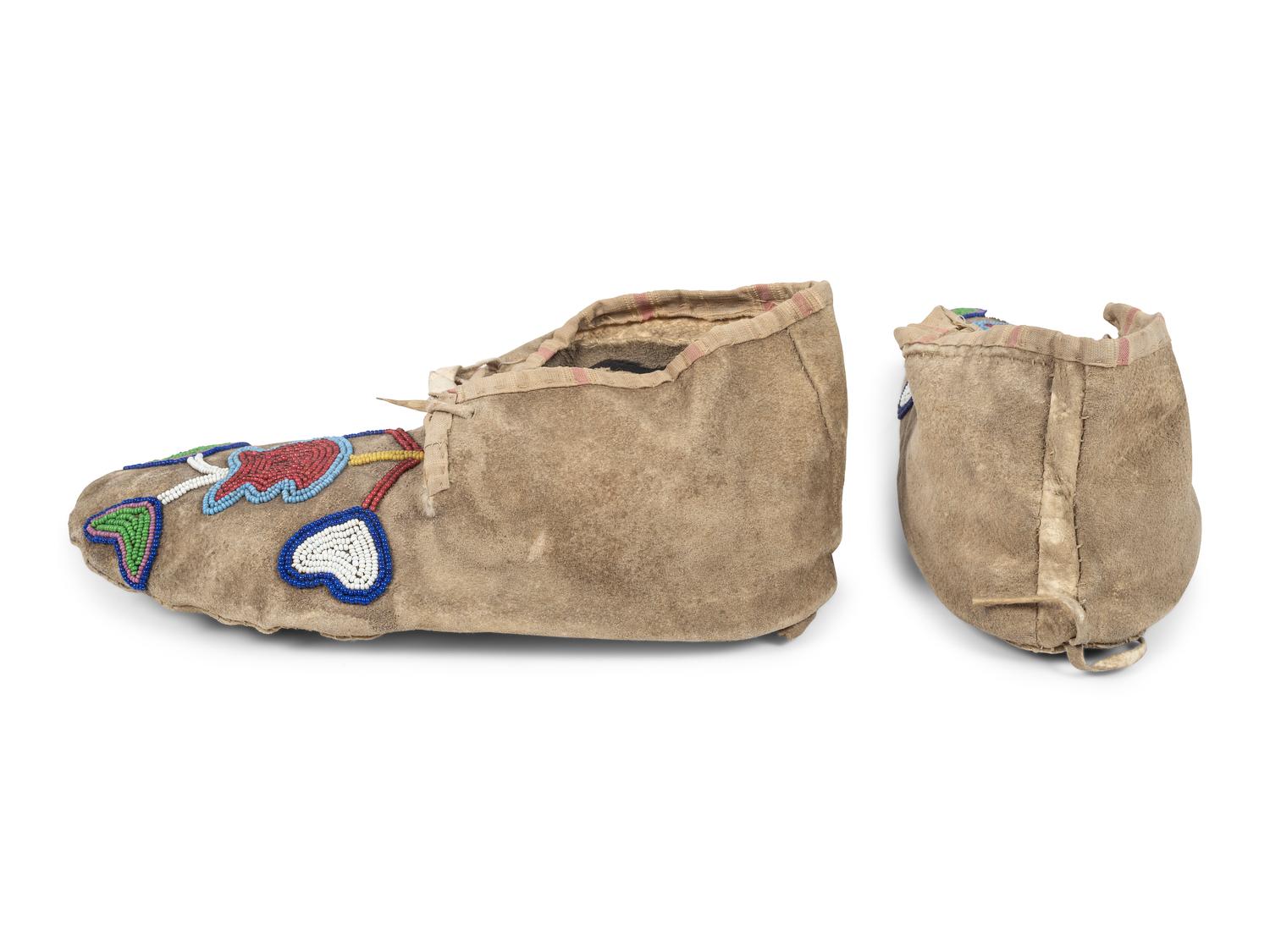 Prairie Beaded Hide Moccasins
