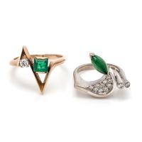 COLLECTION OF GOLD AND DIAMOND RINGS