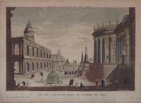 A Set of Four Hand-colored Engravings Each: 12 x 16 1/8 inches.