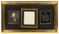 DAVIS, Jefferson (1808-1889). Autographed letter signed ("Jefferson Davis"), as Secretary of War, to A.O. Nicholson, 14 September 1855.