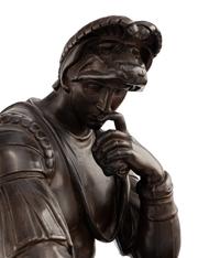 A French Patinated Bronze Figure of Lorenzo de Medici