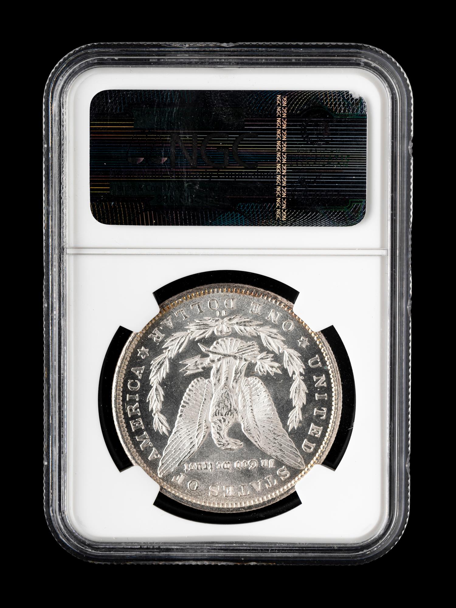 An 1892-CC Morgan $1 Coin (NGC MS63)