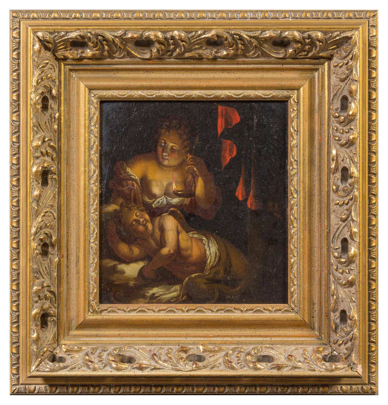 Manner of Godfried van Schalcken, (18th Century), Mother and Child