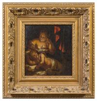 Manner of Godfried van Schalcken, (18th Century), Mother and Child