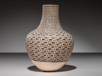 Fine Line Pottery Vase, Anasazi Revival
