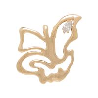 YELLOW GOLD AND DIAMOND BUTTERFLY PENDANT