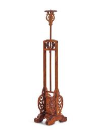 A Huanghuali Lamp Stand, Dengtai