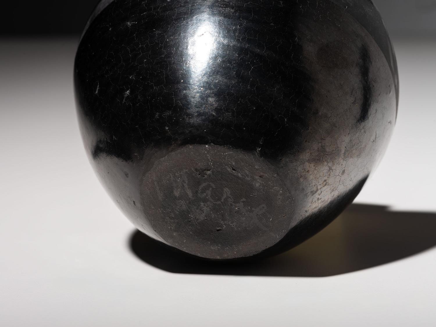 Blackware Pottery Candle Holder and Wedding Vase 1920-1943