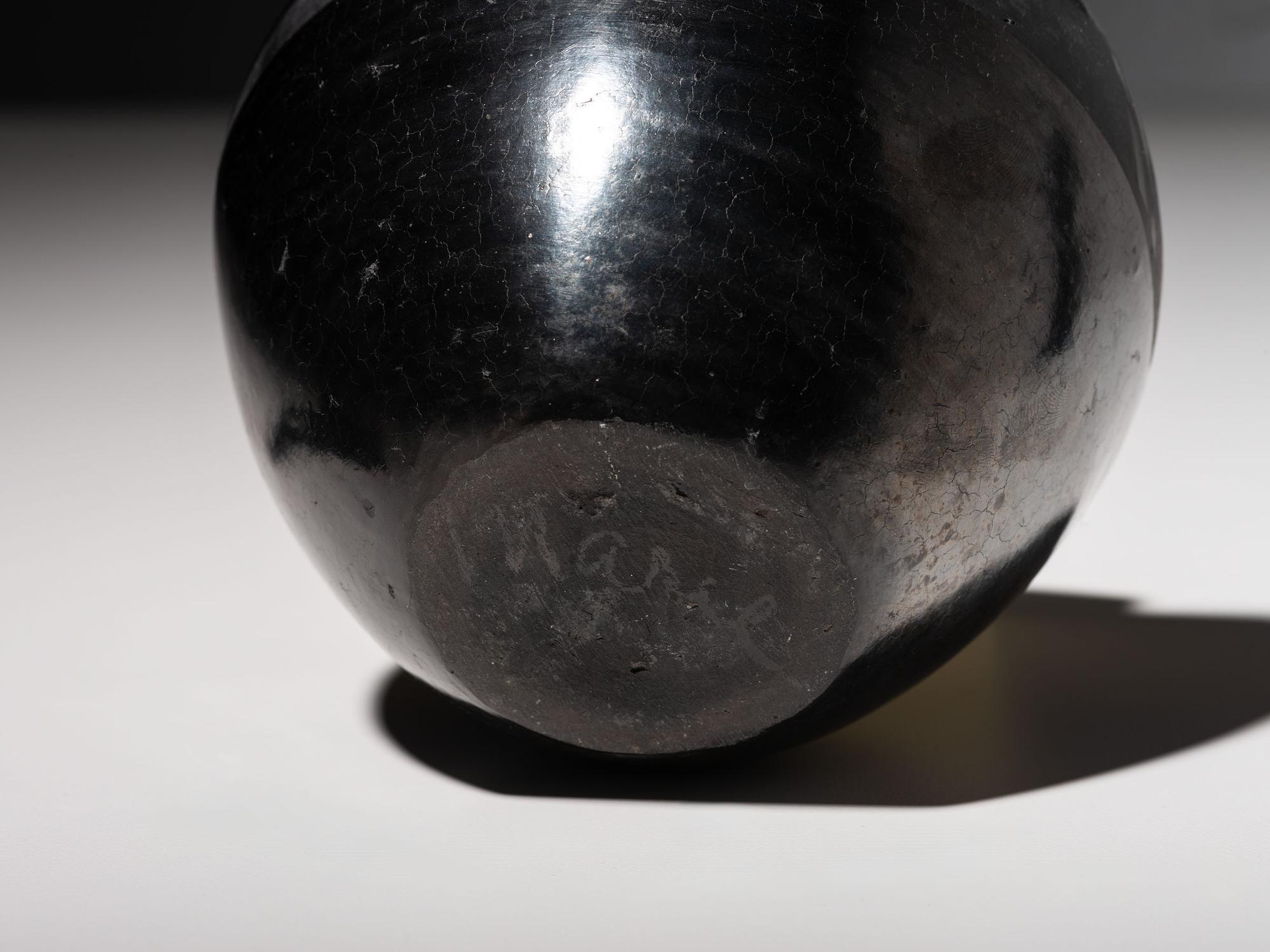 Blackware Pottery Candle Holder and Wedding Vase 1920-1943