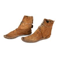 Navajo Beaded Hide Moccasins