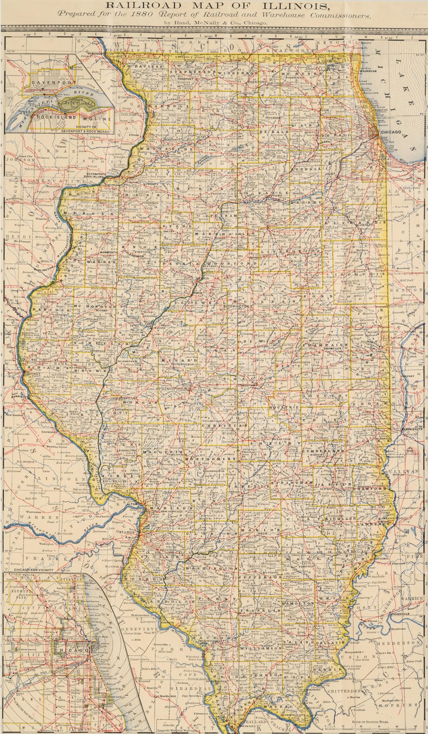 A Group of Twelve Maps of Illinois