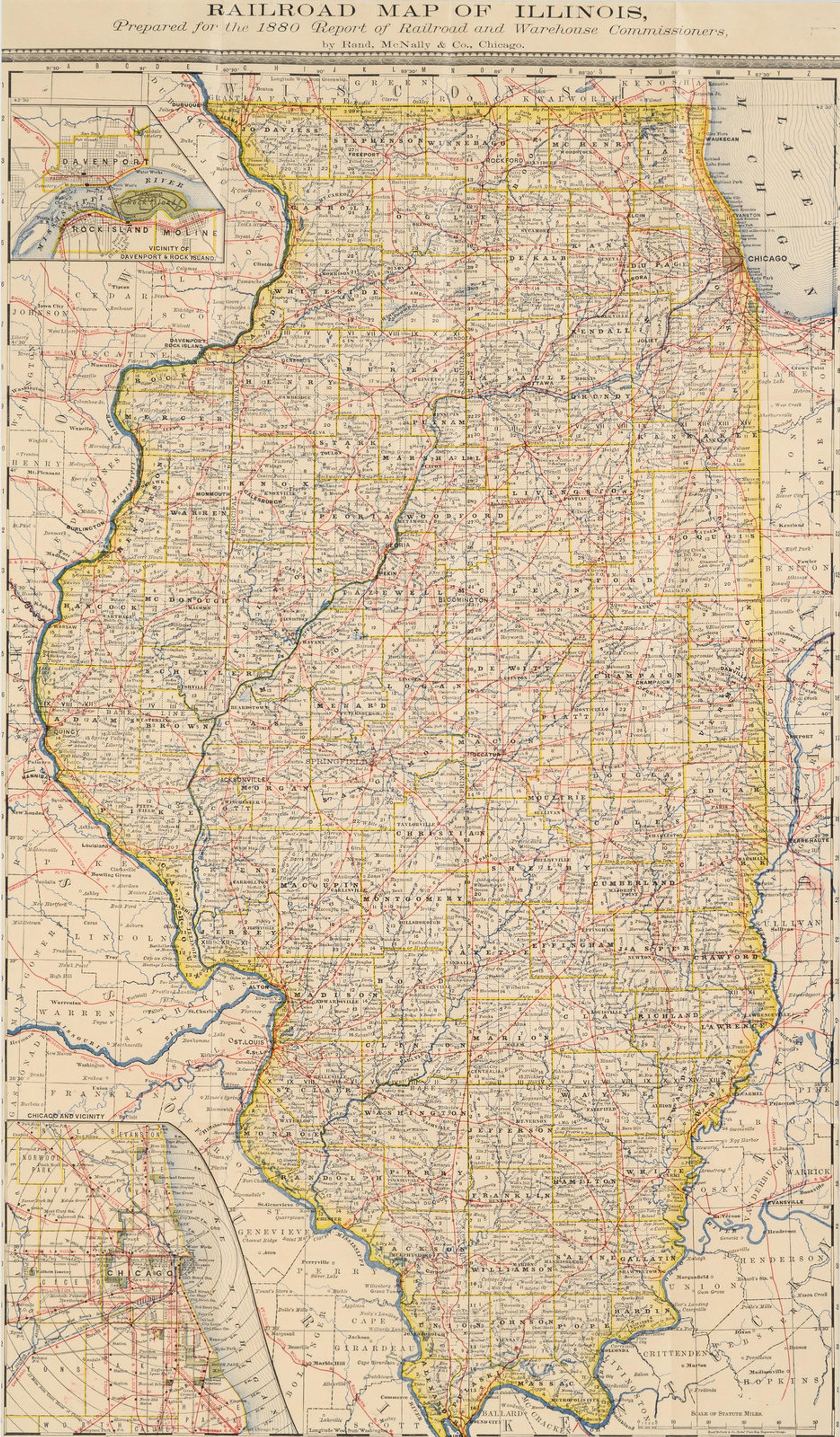 A Group of Twelve Maps of Illinois