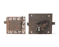 Two Wrought Iron Lock Plates, French, 16th Century
