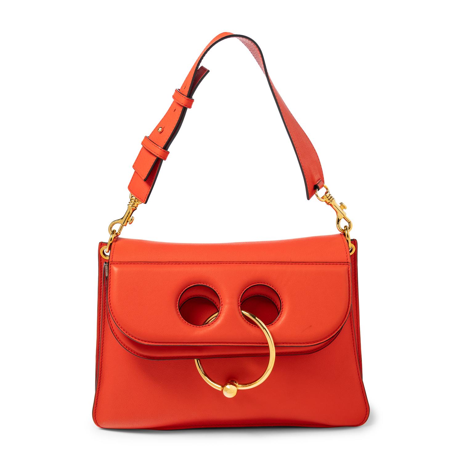 J.W. ANDERSON, RED LEATHER 'PIERCE' BAG