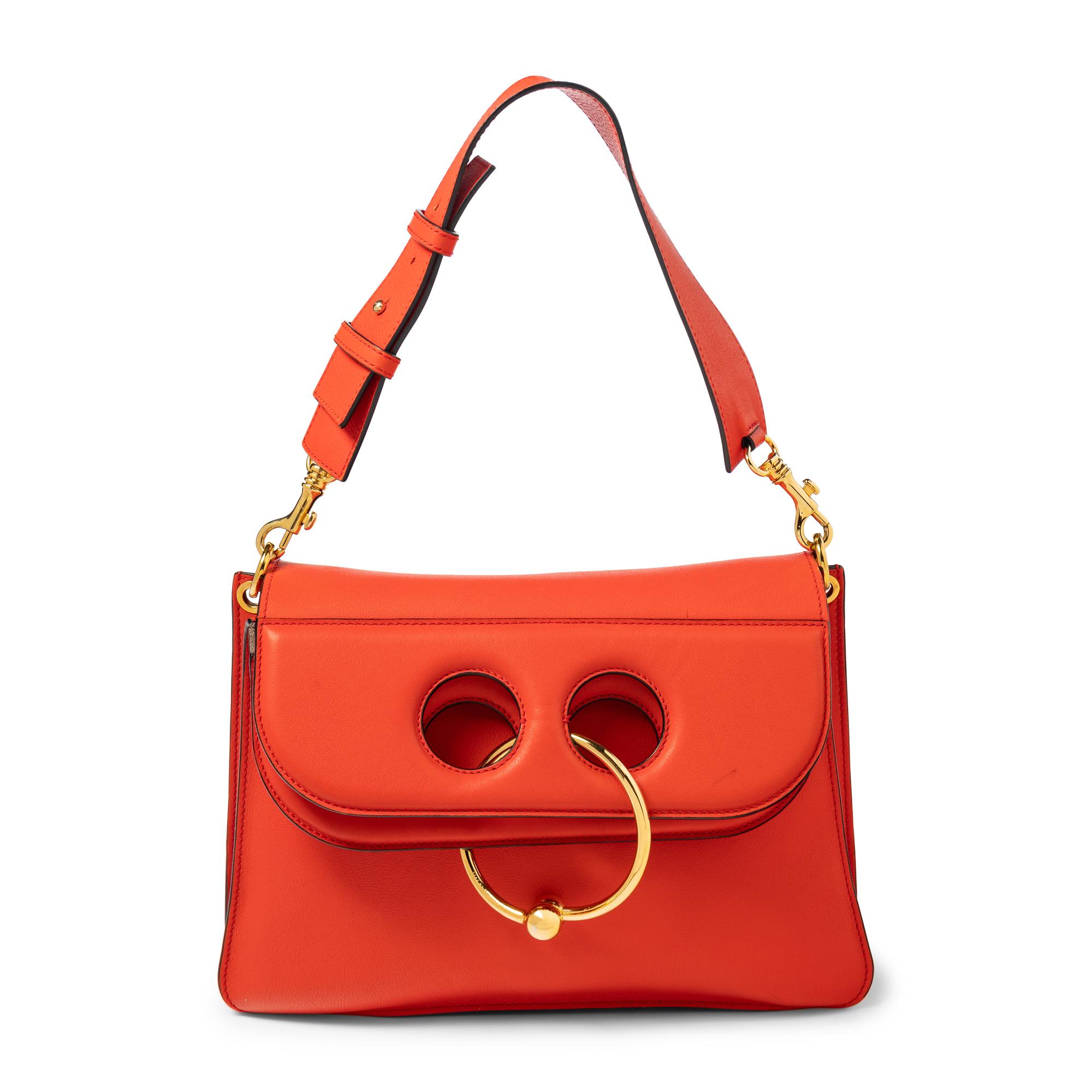 J.W. ANDERSON, RED LEATHER 'PIERCE' BAG