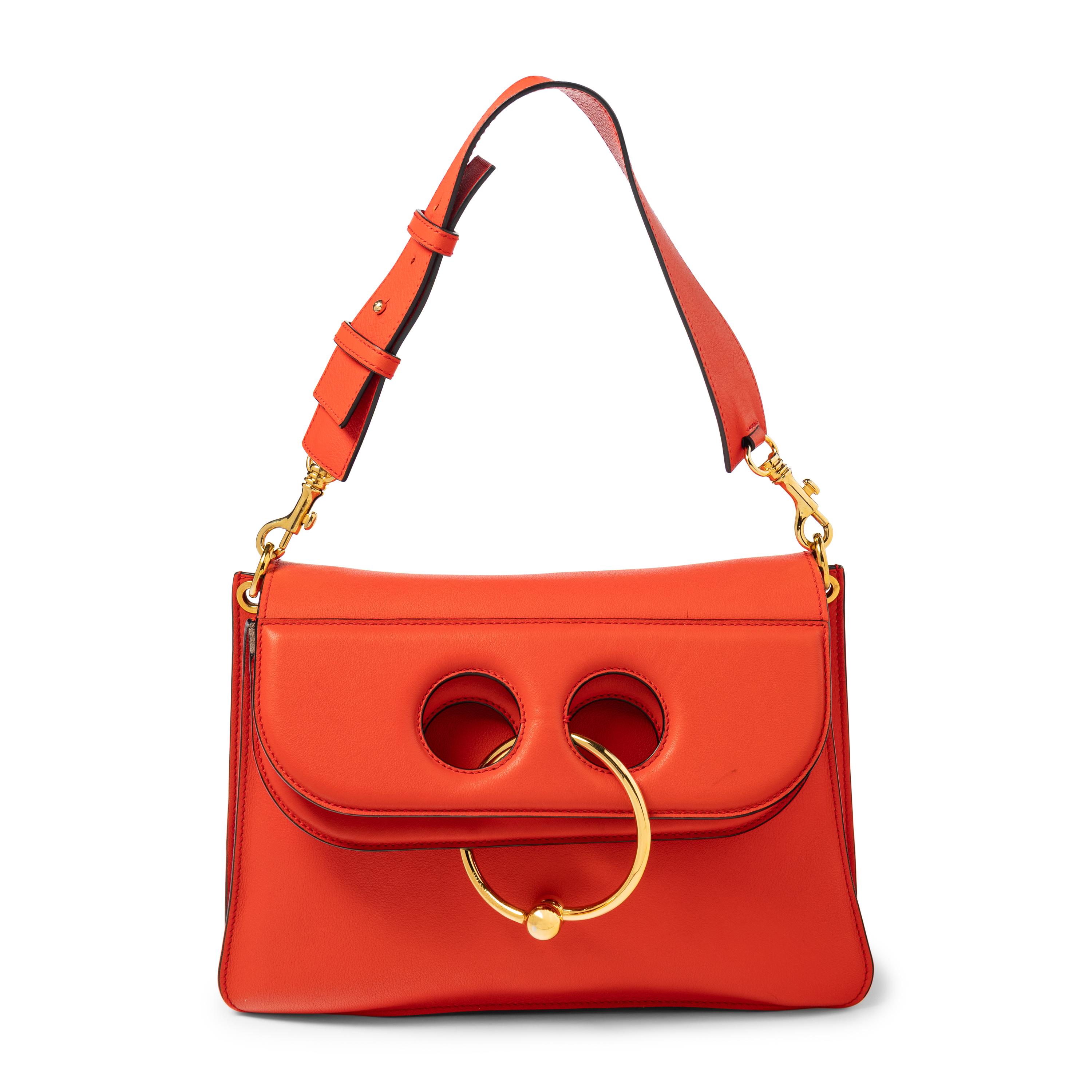 J.W. ANDERSON, RED LEATHER 'PIERCE' BAG