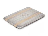An American Silver and 14-Karat Gold Cigarette Case