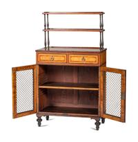 A Regency Satinwood and Mahogany Chiffonier