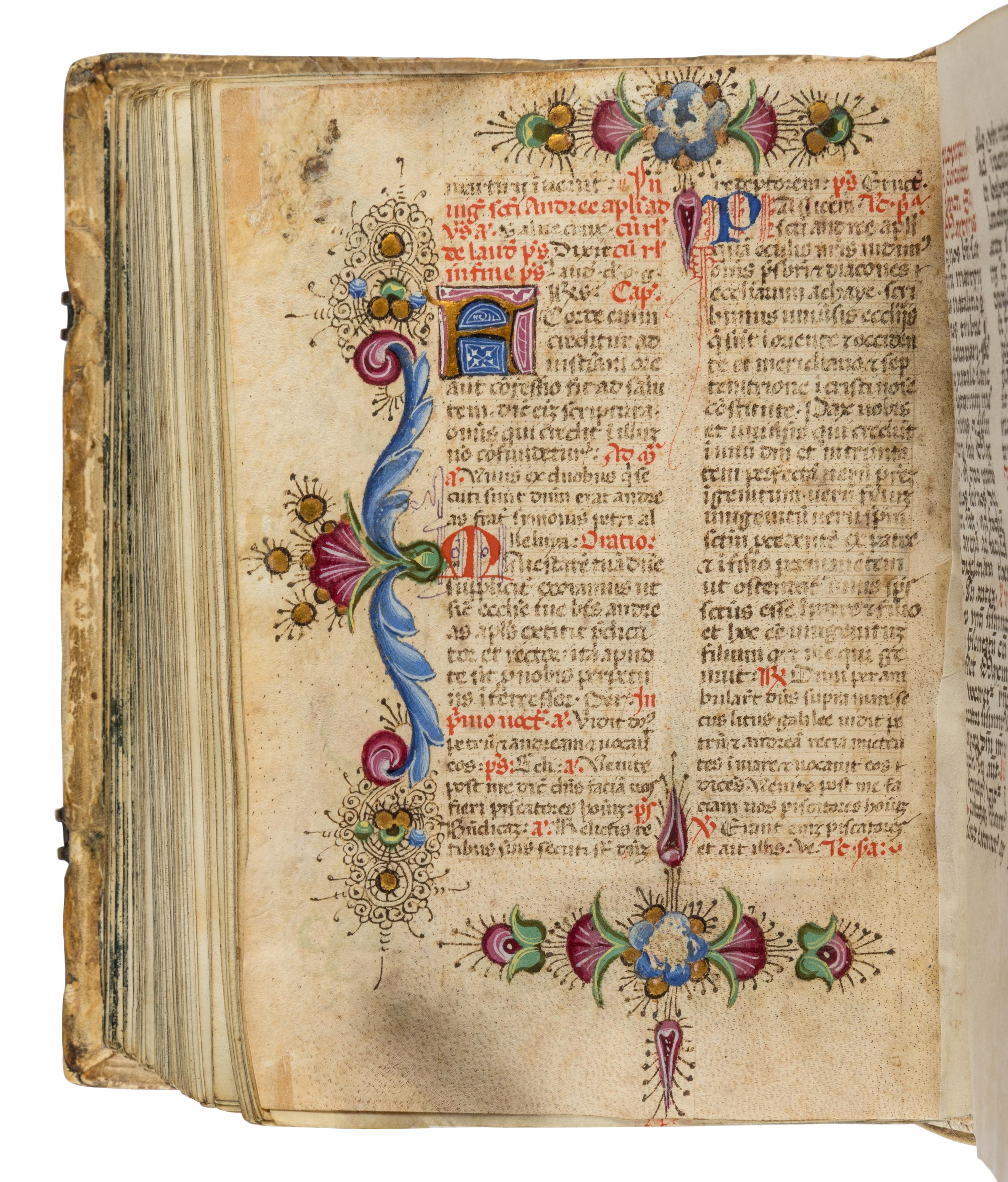 FOLLOWER OF TADDEO CRIVELLI (b. Ferrara, 1425; d. Bologna, 1479) The von Wolkenstein Breviary, for Franciscan Use, in Latin, illuminated manuscript on parchment [Italy, Ferrara? 1499]