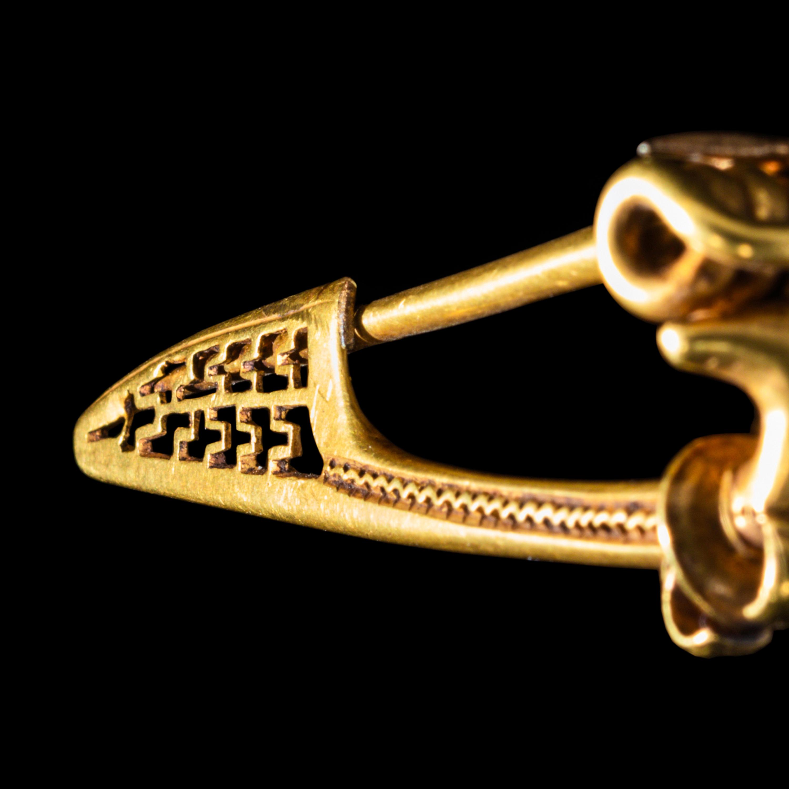 A Roman Gold Fibula