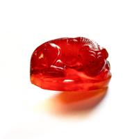 A Greek Carnelian Lion Gem