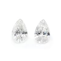 PAIR OF LOOSE PEAR SHAPED DIAMONDS