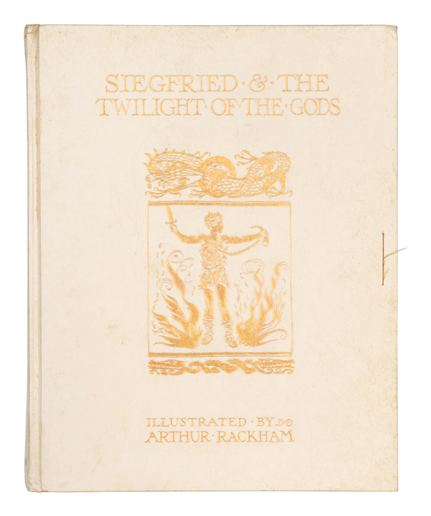 RACKHAM, Arthur (1867-1939), illustrator. -- WAGNER, Richard (1813-1883). [The Ring of the Niblung]. The Rhinegold & the Valkyrie. -- Siegfried & the Twilight of the Gods . London & New York: William Heinemann and Doubleday Page & Co., 1910, 1911.