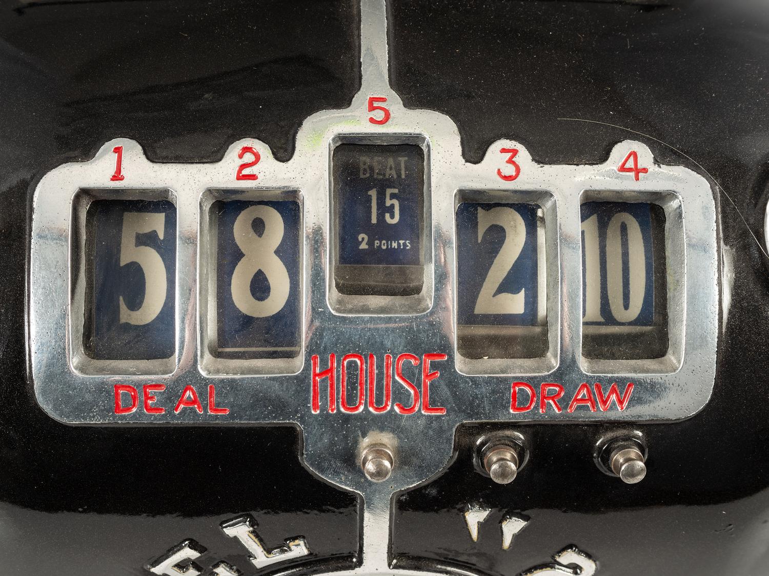 A Reel "21" Coin Operated Black Jack Trade Simulator