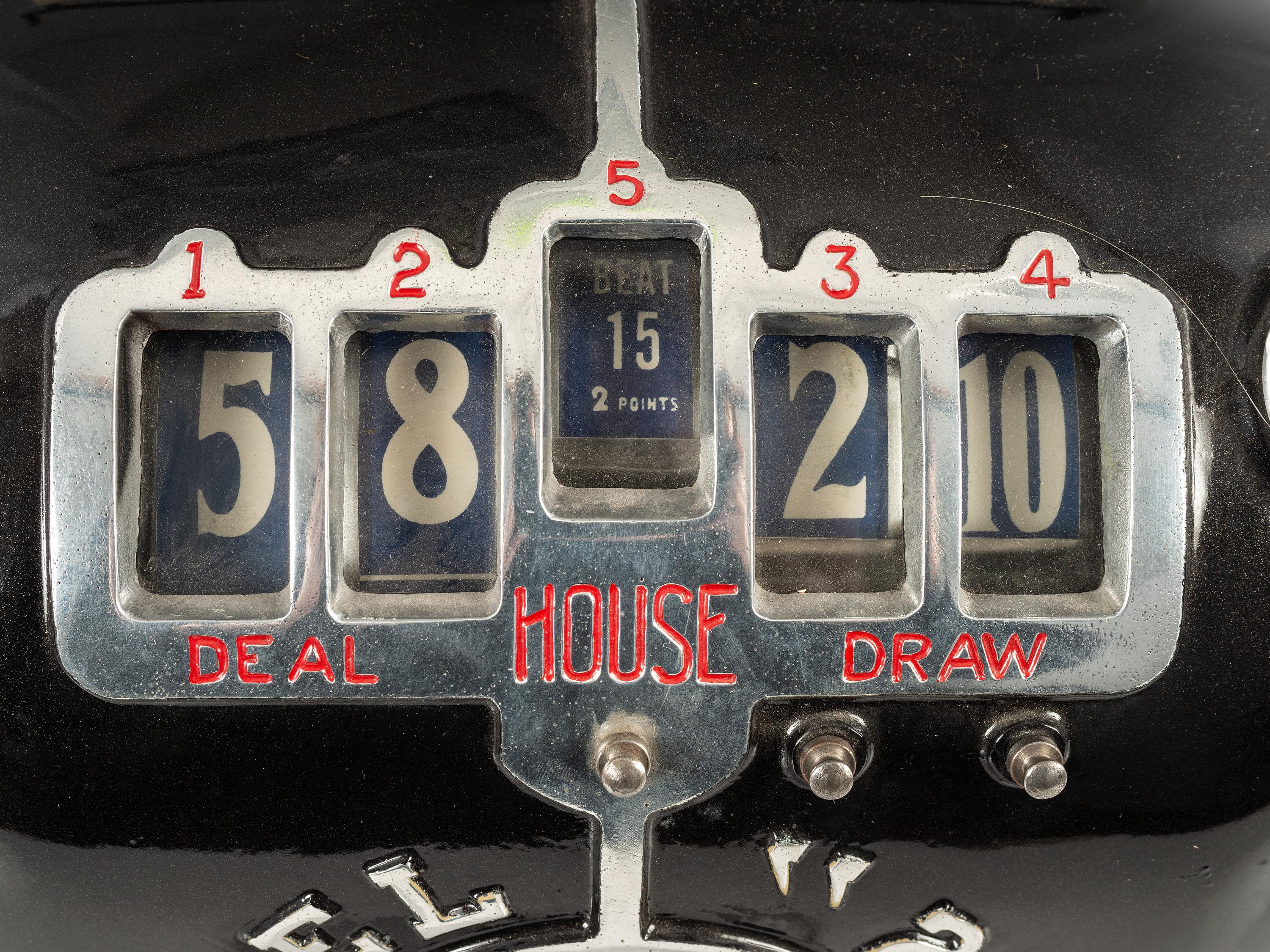 A Reel "21" Coin Operated Black Jack Trade Simulator