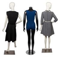 Three Designer Items: Pauline Trigere Ensemble, Geoffrey Beene Swimsuit, Geoffrey Beene Dress, 1960-80s
