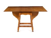An American Maple Drop-Leaf Breakfast Table and Five Chairs