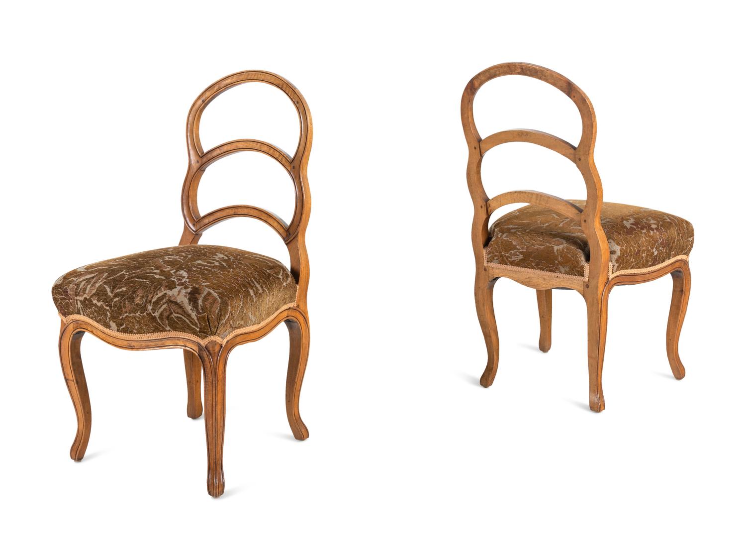 A Set of Six French Provincial Style Side Chairs