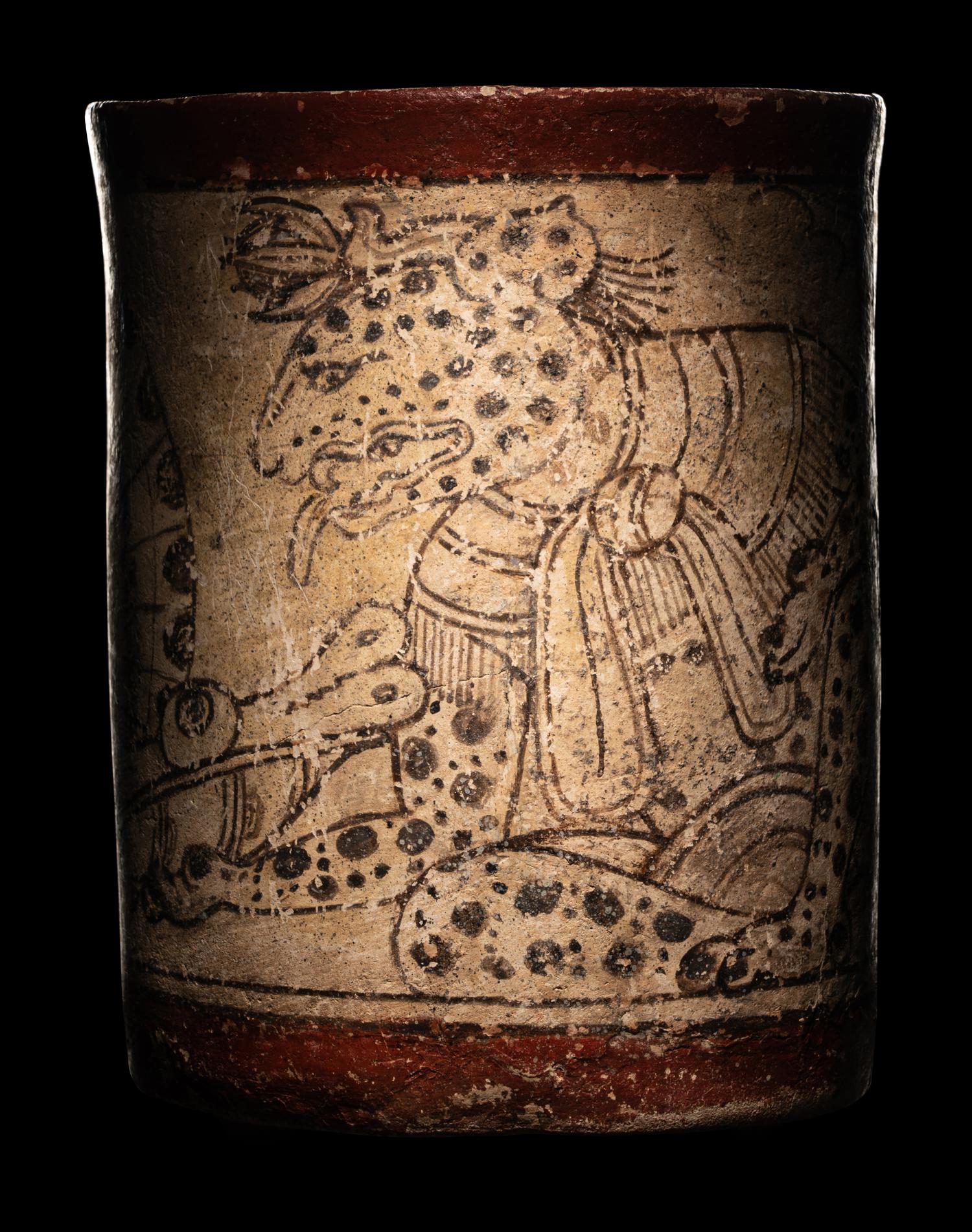 A Maya Codex Style Cylinder Vessel