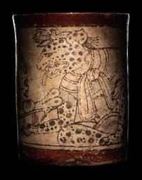 A Maya Codex Style Cylinder Vessel