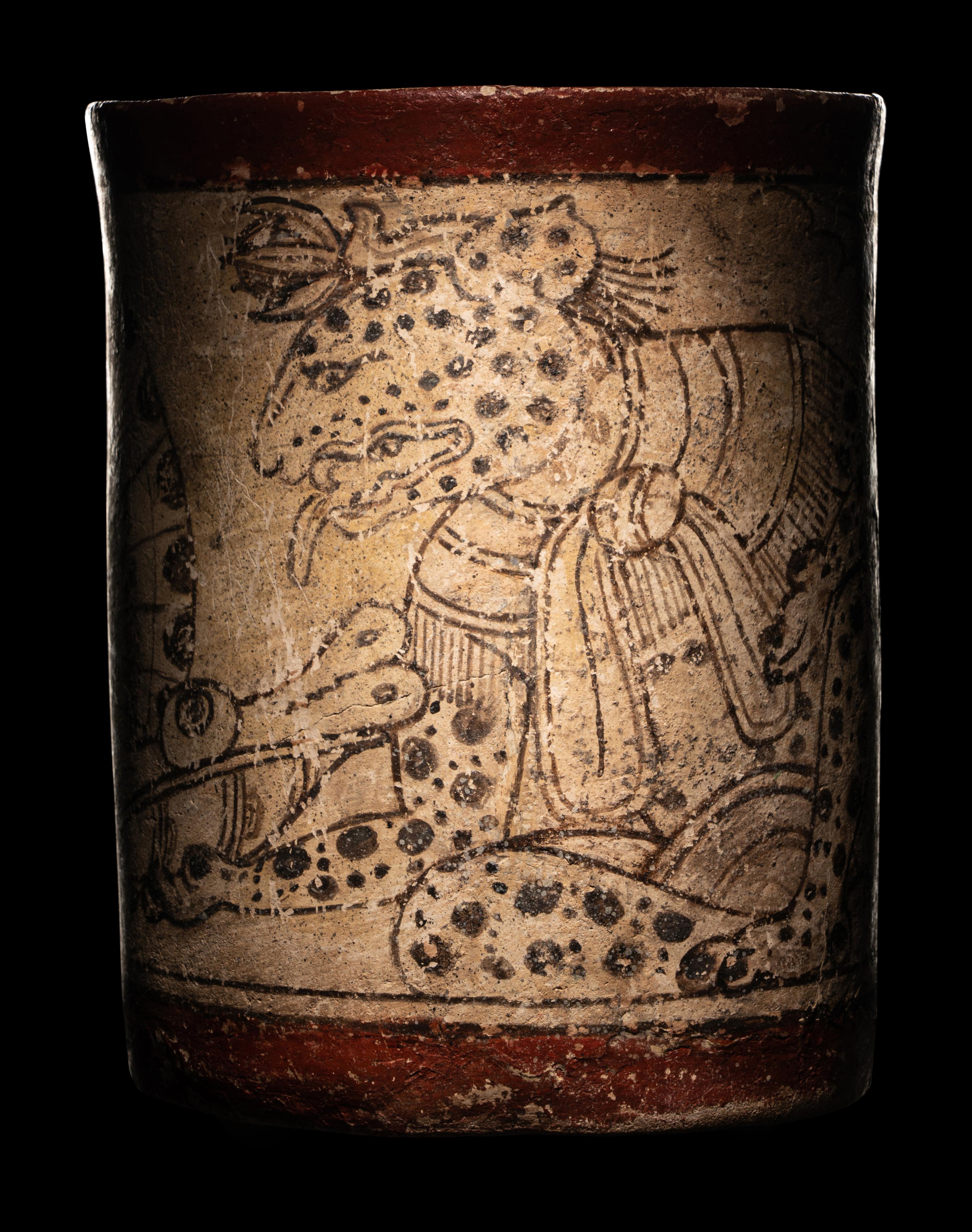 A Maya Codex Style Cylinder Vessel