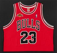 A Michael Jordan Signed Autograph Limited Edition 1999 Chicago Bulls Retirement Jersey (Upper Deck Authenticated)