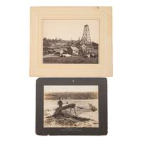 [MINING]. A group of early photographs and ephemera related to mining in the western United States, Canada, and Alaska, comprising: