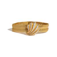 HEIRLOOM, RETRO, YELLOW GOLD AND DIAMOND SURPRISE WATCH