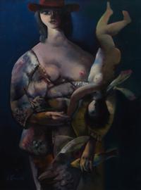 Edward E. Boccia, (American, b. 1921), Visitation, 1989