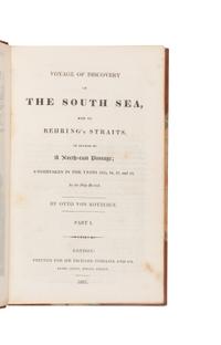 [Travel & Exploration] Kotzebue, Otto von. A Voyage of Discovery into the South Sea and Beering's Strait, for the purpose of Exploring a North-East Passage...1815-1818...in the Ship Rurick...