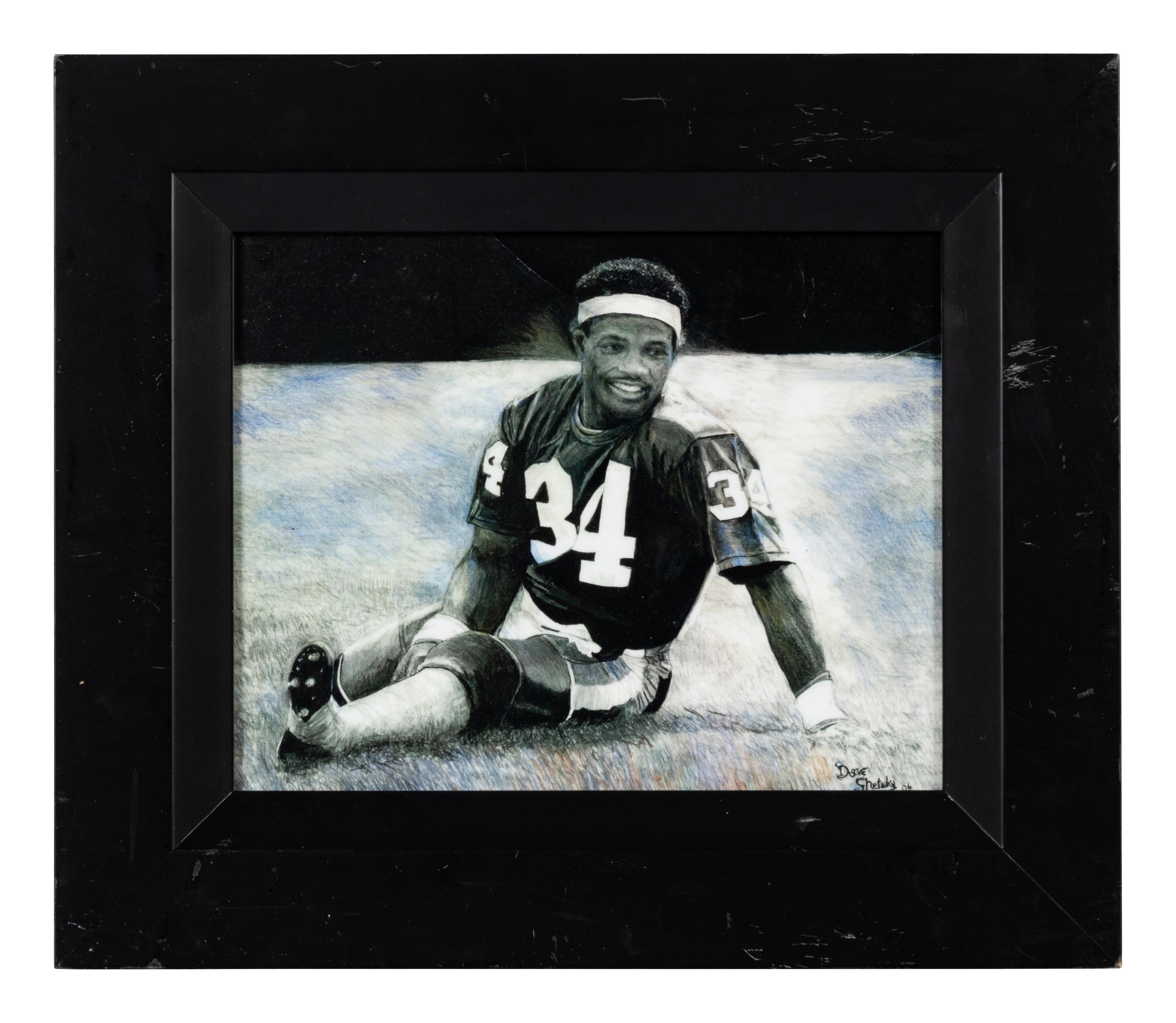 A Group of Walter Payton Decorative Items Formerly Displayed at Mike Ditka's Restaurant