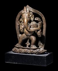 Five Nepalese Bronze Figures of Deities