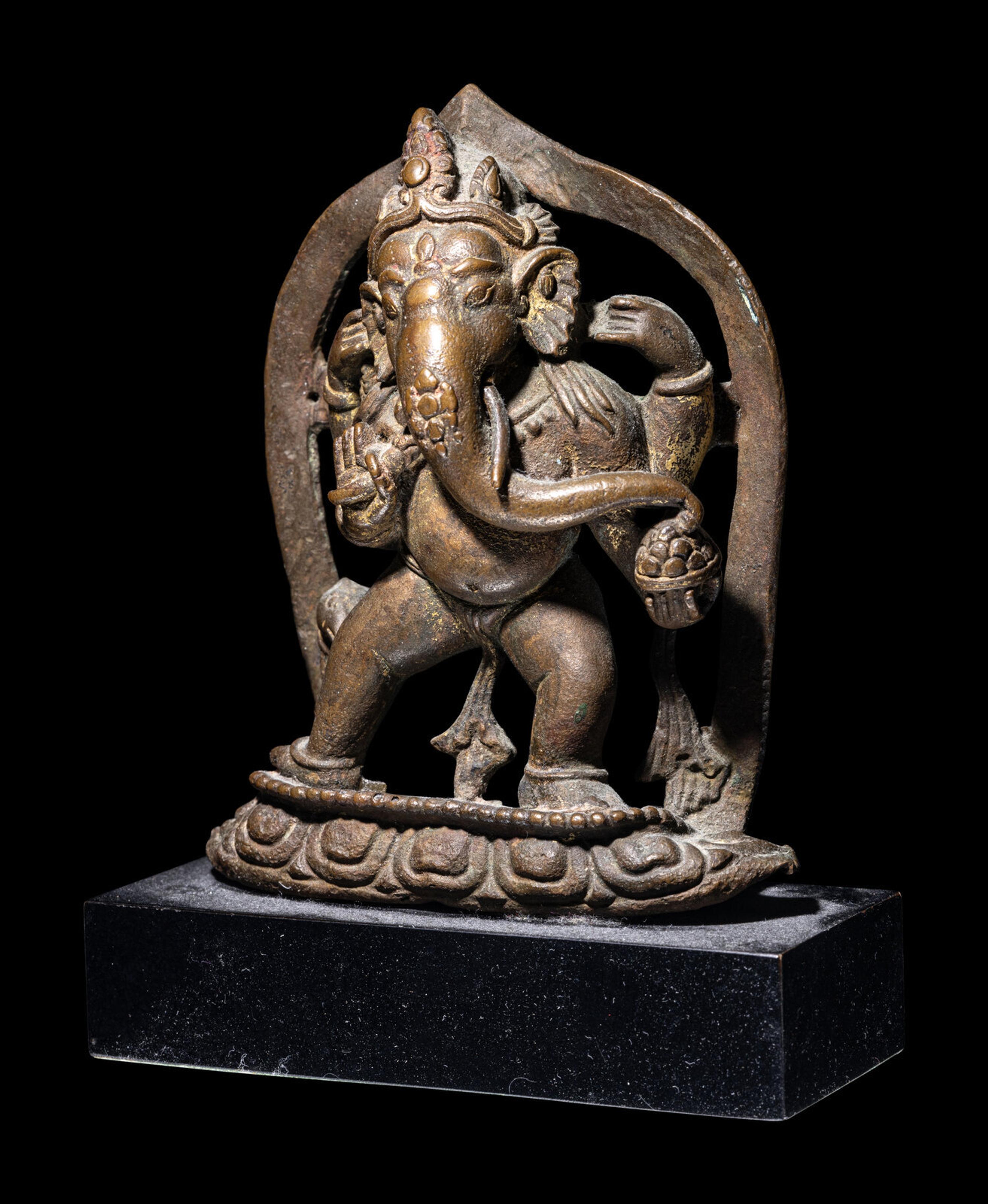 Five Nepalese Bronze Figures of Deities