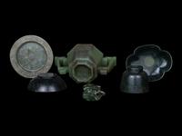 Six Chinese Spinach Jade Articles