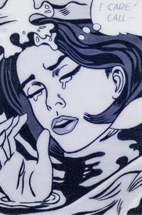 Alex Guofeng Cao (born 1969) I Care, After Lichtenstein, 2012
