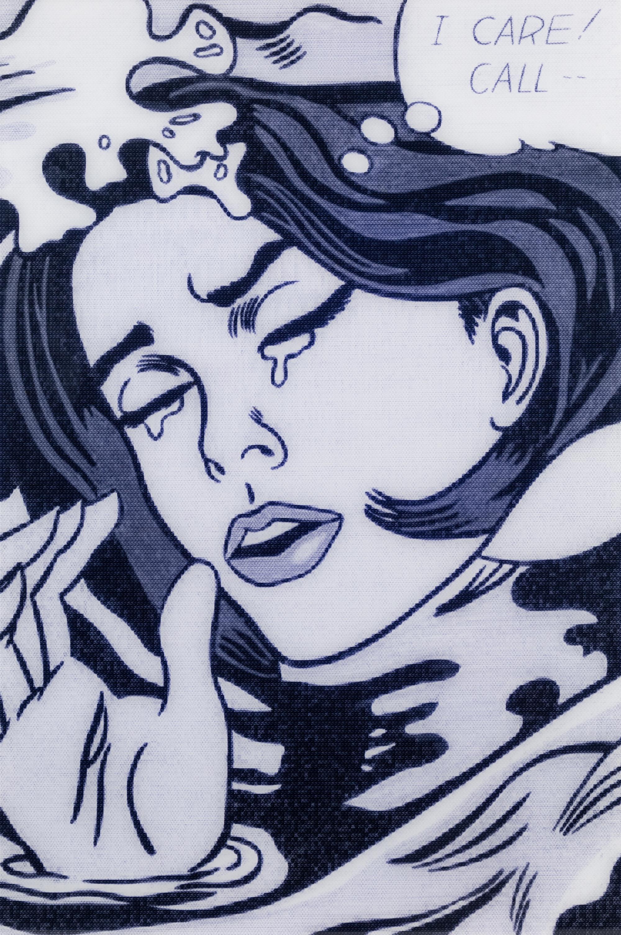 Alex Guofeng Cao (born 1969) I Care, After Lichtenstein, 2012